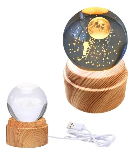 Miniatura 5 de ESFERA 3D DE CRISTAL BASE GIRATORIA 8MM